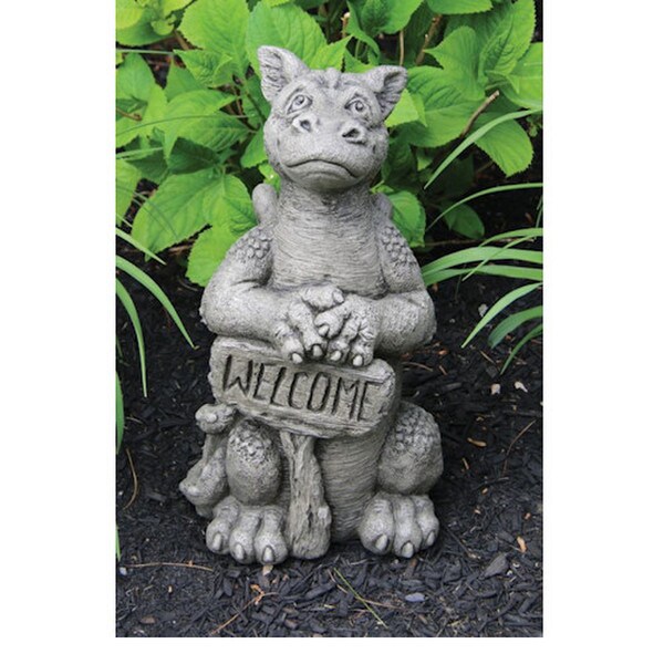 Big Grinsey Garden Welcome Dragon Statue